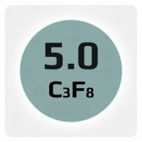 Октафторпропан C3F8 5.0 (99,999%) в баллоне 47л. сталь DOT наполнение 40 кг.  CGA660 Китай (с баллоном)
